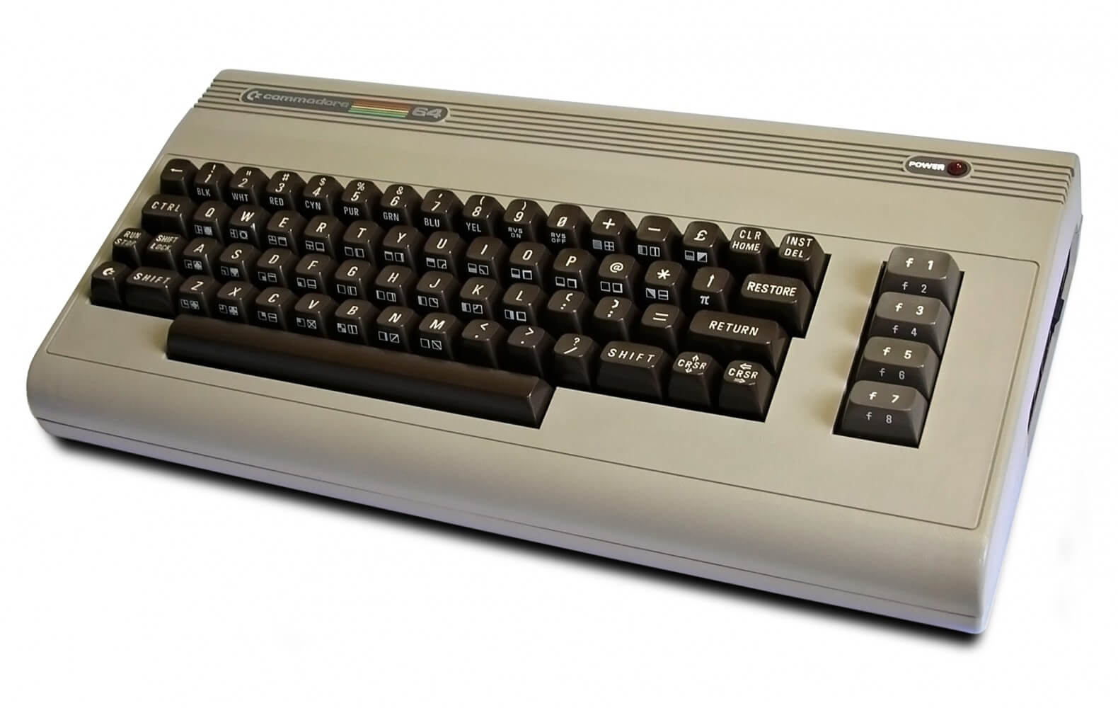 Commodore 64 photo courtesy Bill Bertram, Wikimedia.